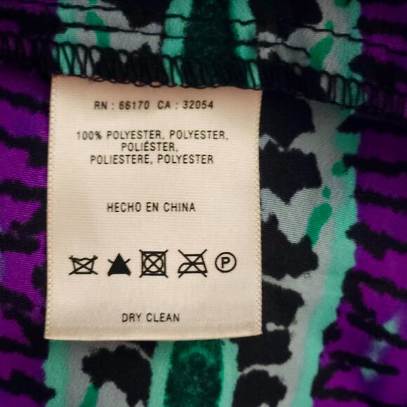 Anthropologie Maeve Frequencies‎ Shirt Dress Blue Purple Black Women's X Small - Picture 12 of 12